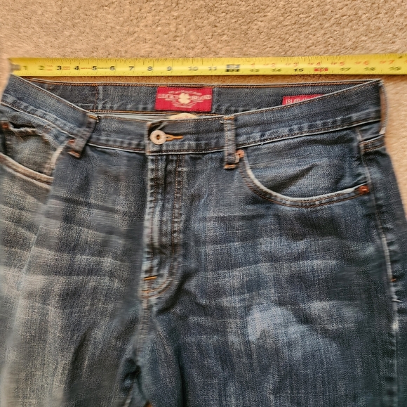 Lucky Brand 181 Relaxed Straight Mid-rise Men's Blue Jeans - Size 38x32 - Picture 9 of 11